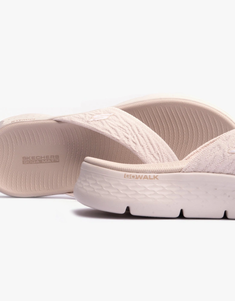 Skechers 141404/NAT GO WALK FLEX SANDAL - SPLENDOR Womens Sandals Natural/Purple