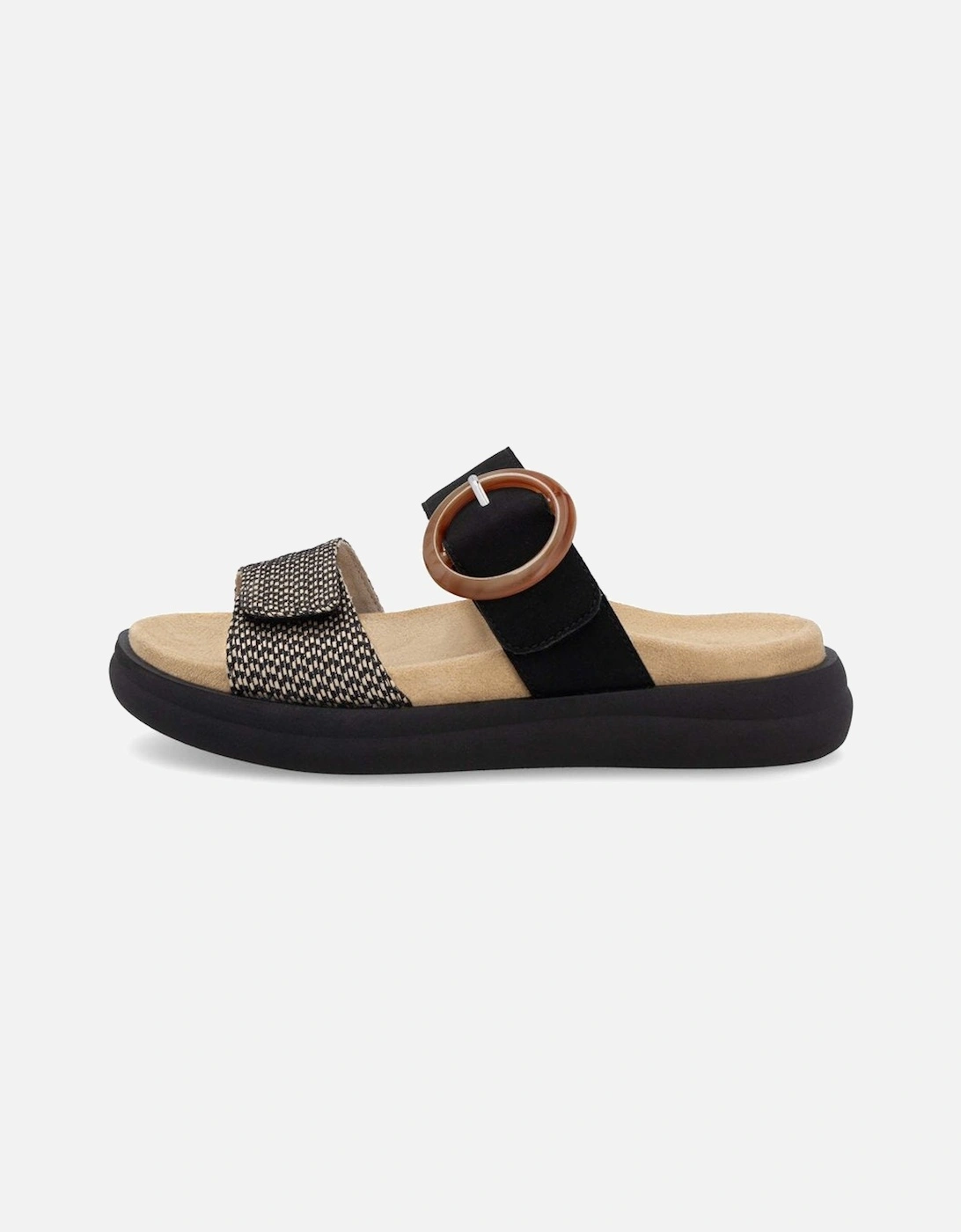 D2N51-03 Womens Sandals Black Combination, 2 of 1