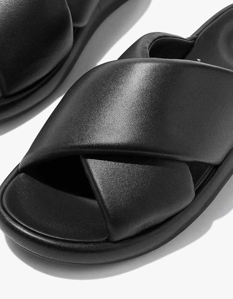 iQUSHION D-LUXE Womens Slides All Black