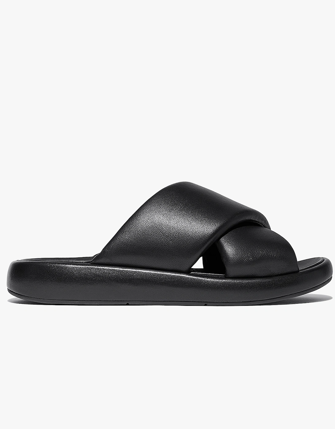 iQUSHION D-LUXE Womens Slides All Black, 6 of 5