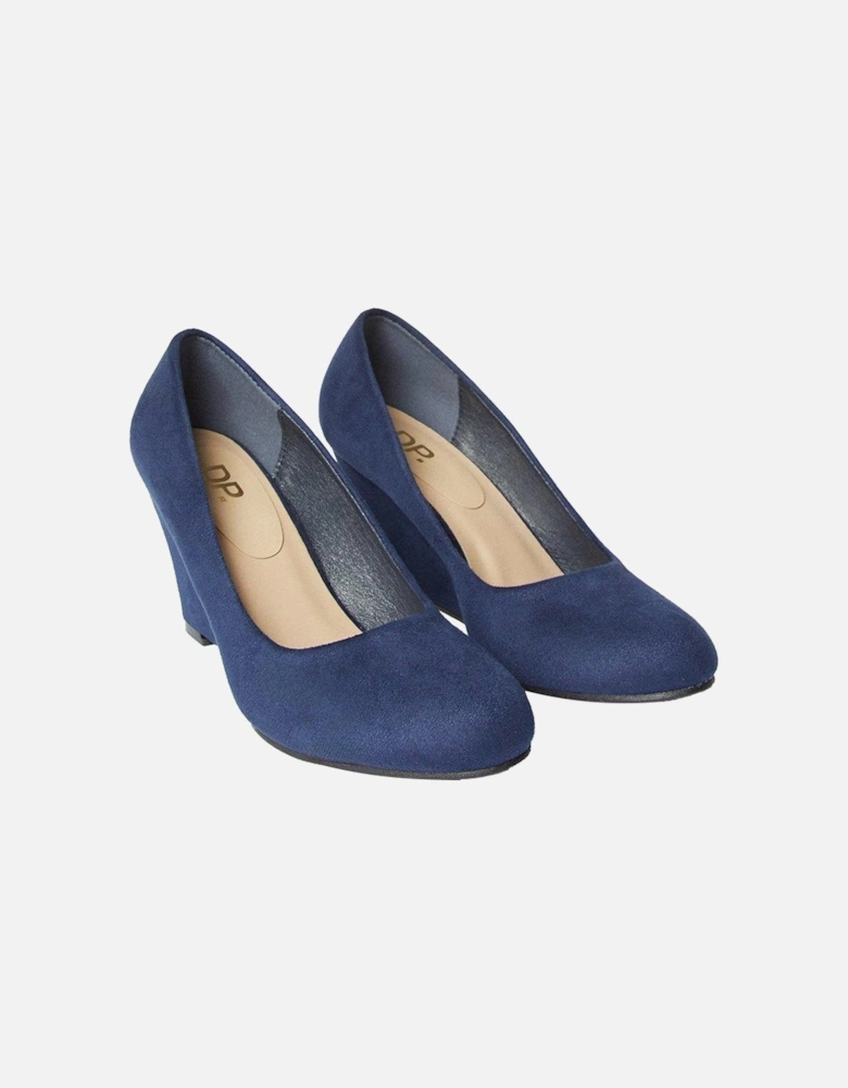 Womens/Ladies Duke Wedge Court Shoes