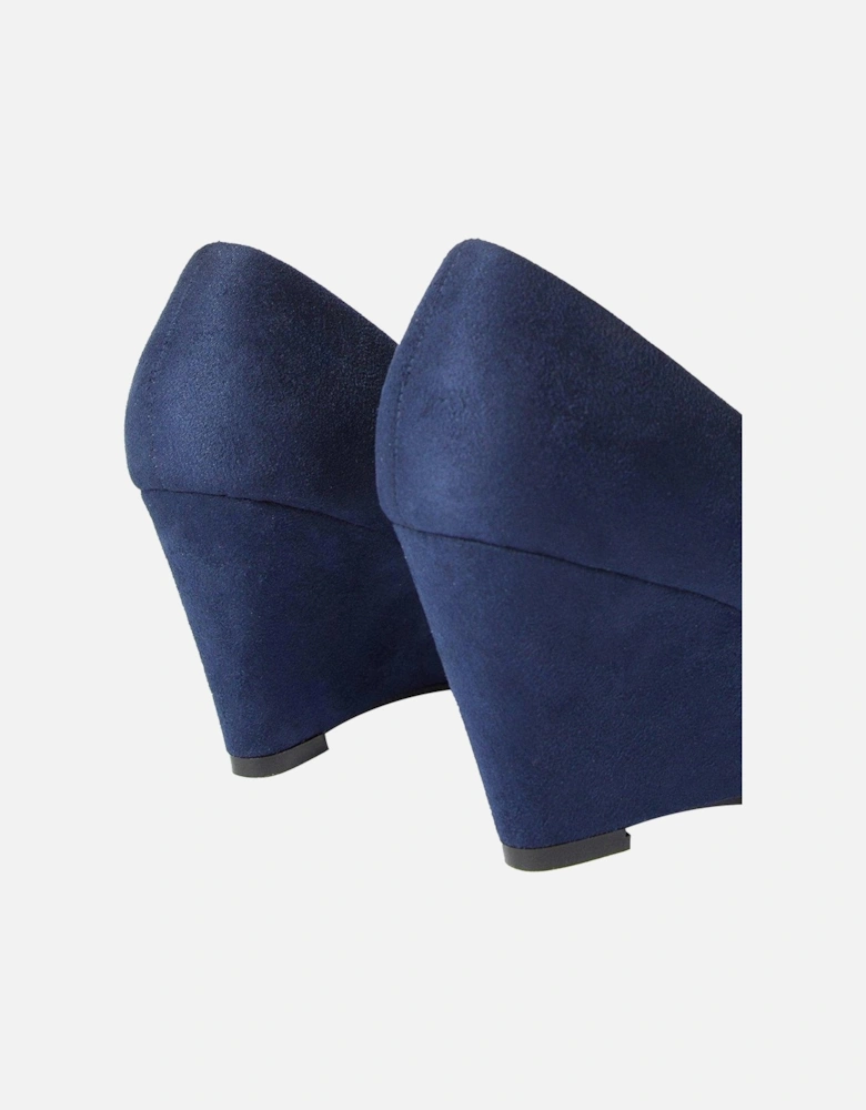 Womens/Ladies Duke Wedge Court Shoes