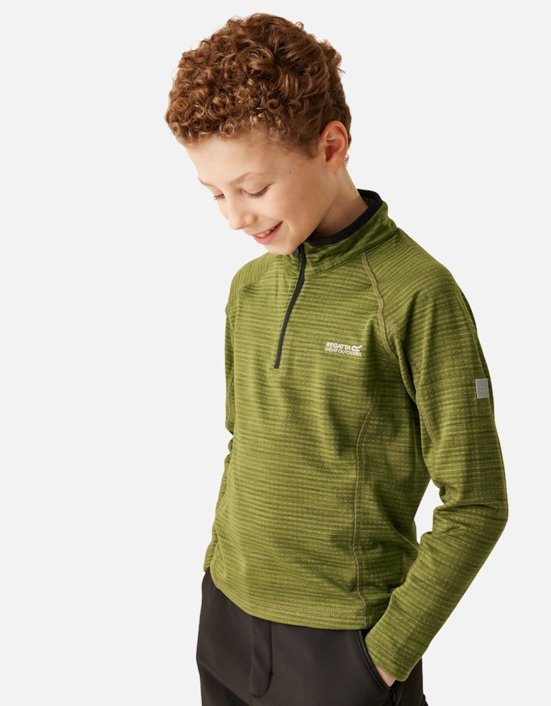 Childrens/Kids Berley Half Zip Long Sleeved Top