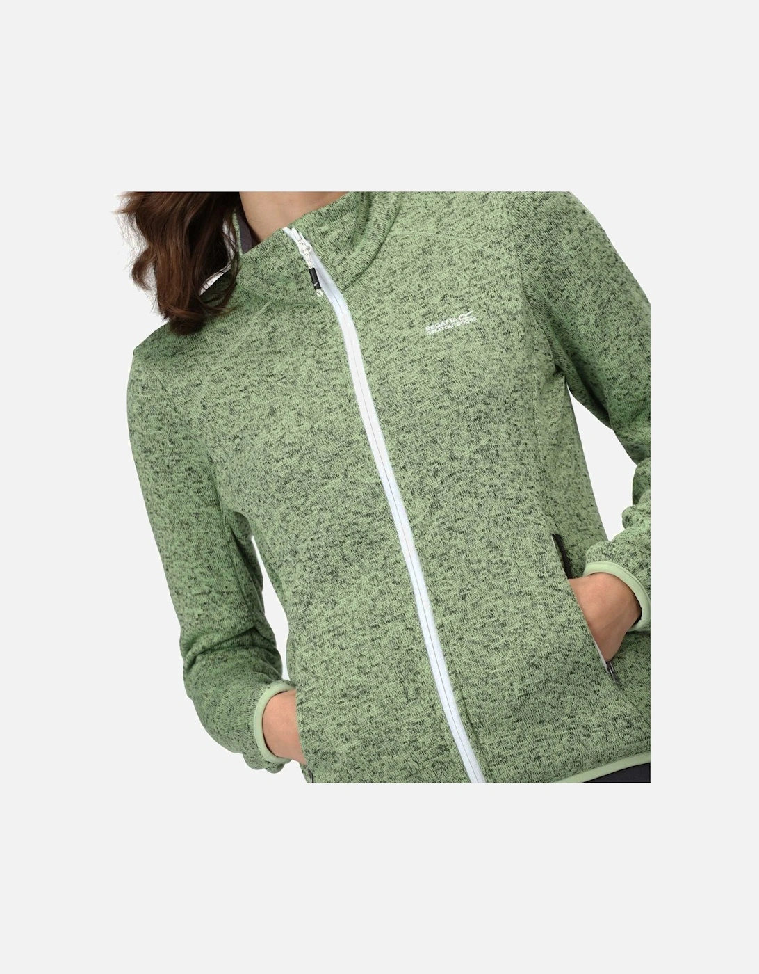 Womens/Ladies Newhill Marl Full Zip Fleece Jacket