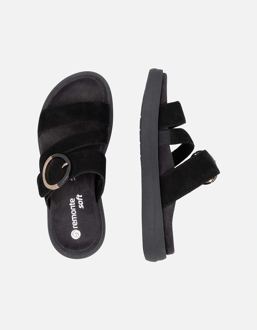 D2N53-02 Women's Sandals Black
