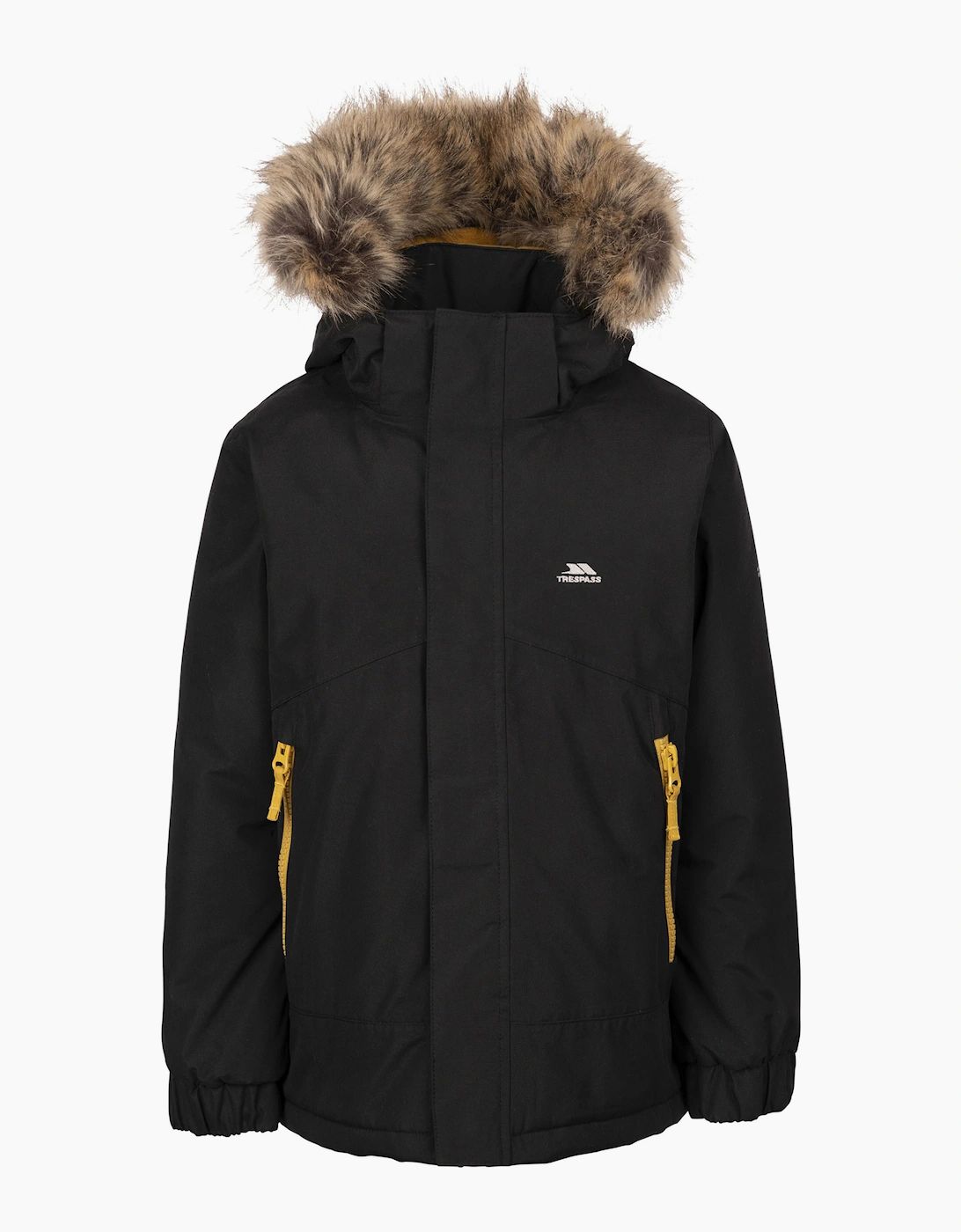Trespass Boys Black Childrens/ Wyald Waterproof Jacket - Size: 3 Years/4 Years Kids