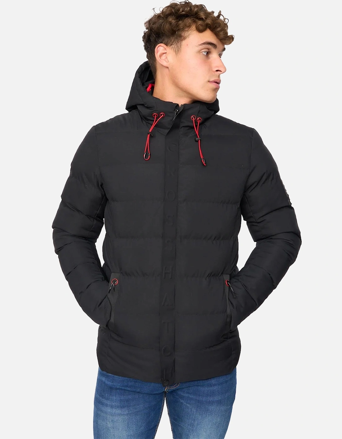 Mens Kampleys Embossed Padded Jacket, 5 of 4