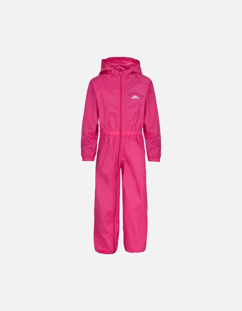 Childrens/Kids Button Waterproof Rain Suit