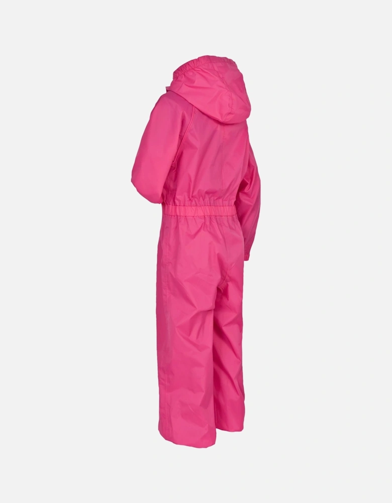 Childrens/Kids Button Waterproof Rain Suit