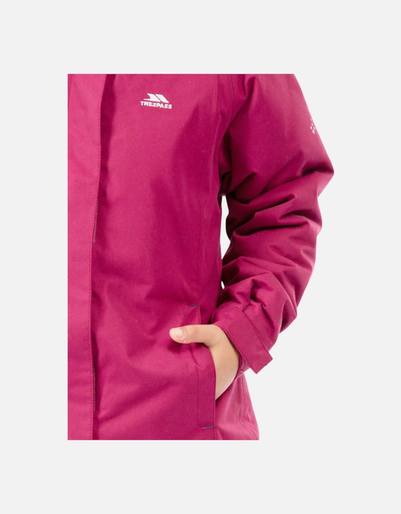 Childrens Girls Fame Waterproof Parka Jacket