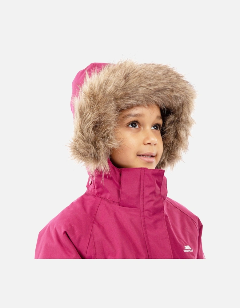 Childrens Girls Fame Waterproof Parka Jacket