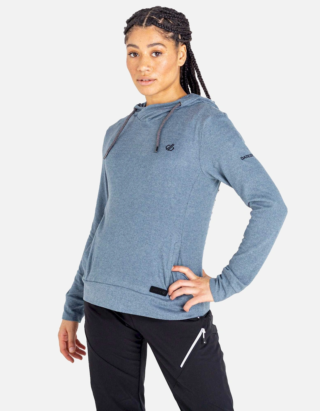 Womens/Ladies Out & Out Marl Fleece Hoodie