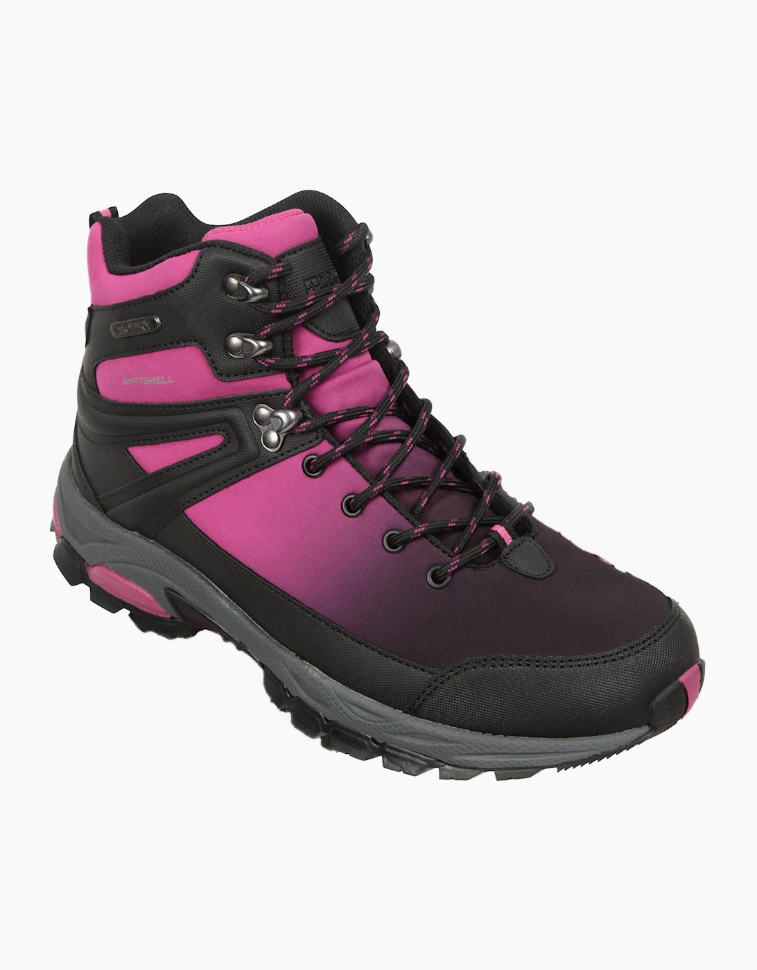 Mountain Warehouse Women's Pink / Shadow Softshell Walking Boots - Size: 5 Uk