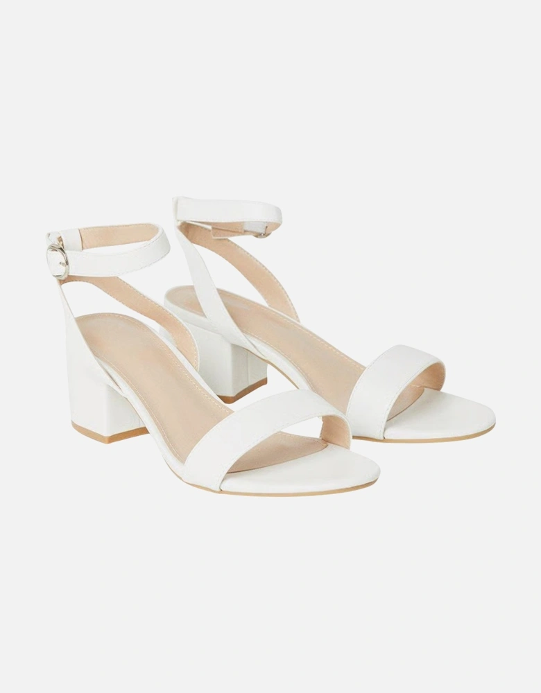 Womens/Ladies Tommi Barely There Wide Medium Block Heel Sandals