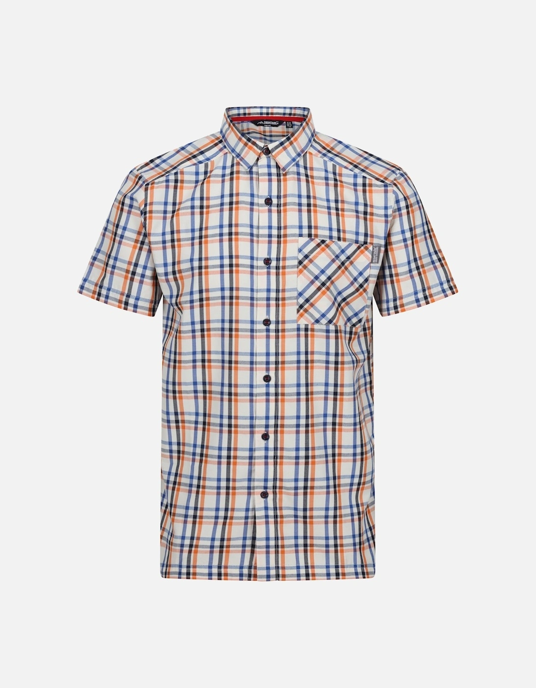Mens Mindano VIII Checked Short-Sleeved Shirt, 6 of 5