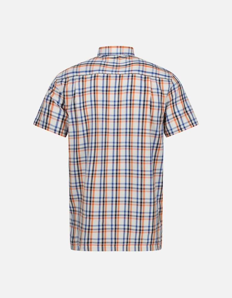 Mens Mindano VIII Checked Short-Sleeved Shirt