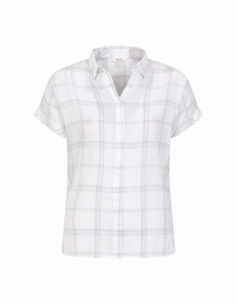 Womens/Ladies Palm Checked Relaxed Fit Shirt