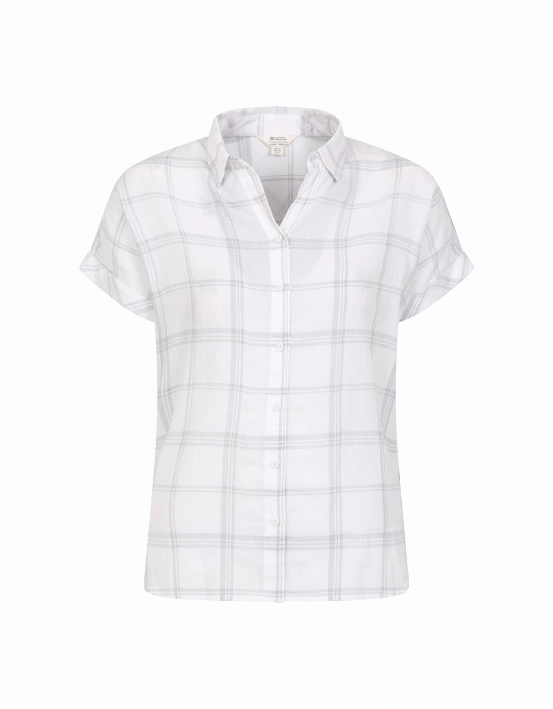 Womens/Ladies Palm Checked Relaxed Fit Shirt, 5 of 4