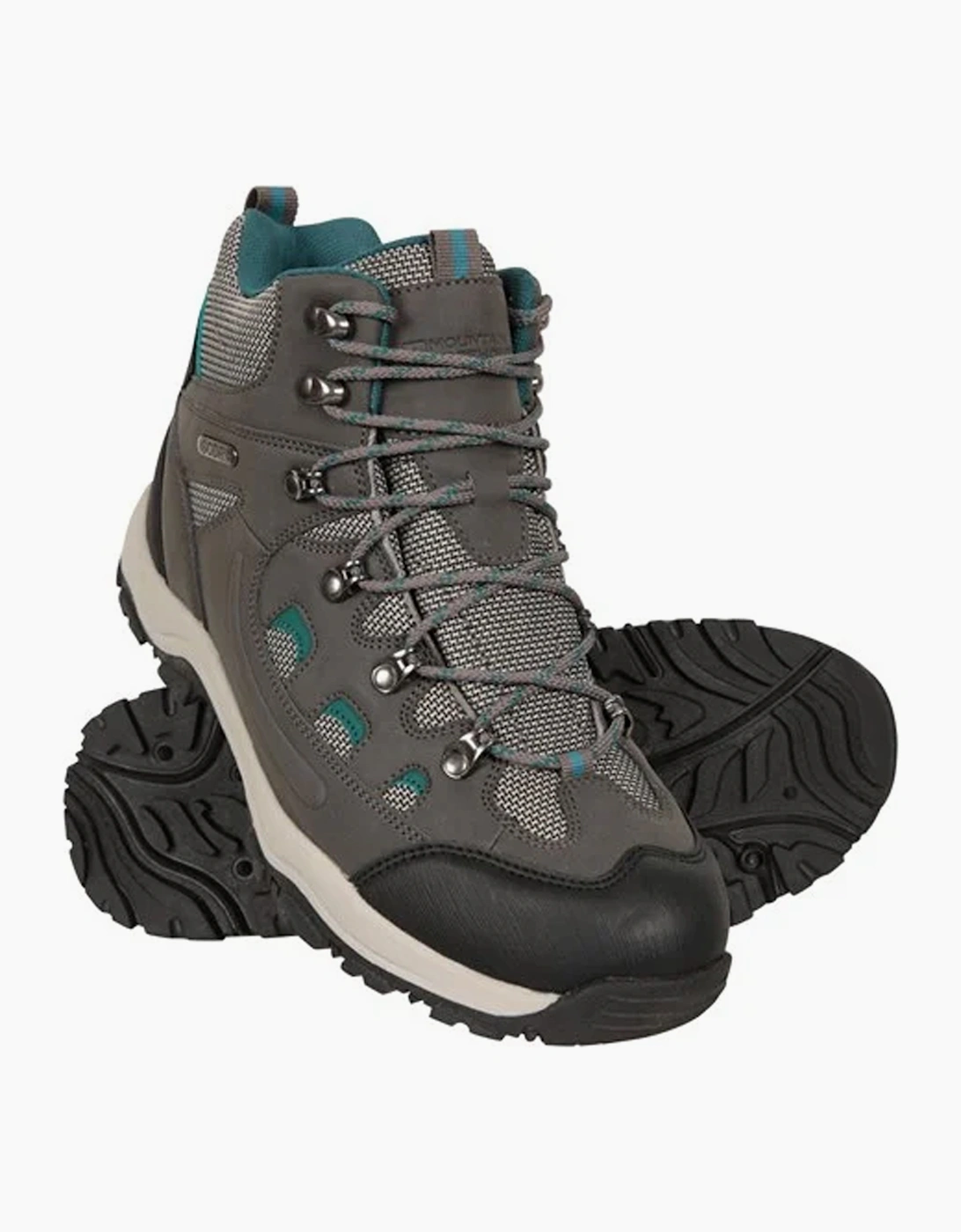 Mountain Warehouse Women's Grey / Adventurer Waterproof Walking Boots - Size 7.5 UK