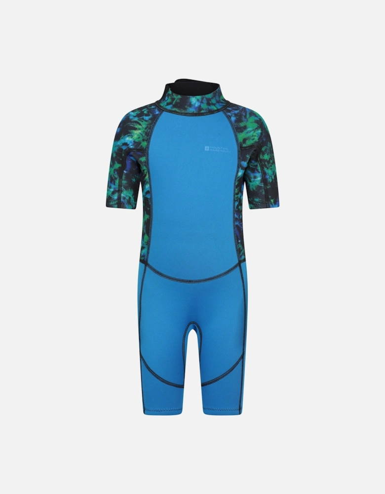 Childrens/Kids Shorty Printed Wetsuit