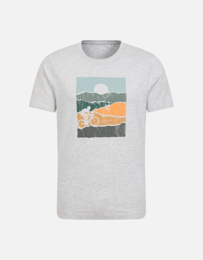 Mens Bike Organic Cotton T-Shirt