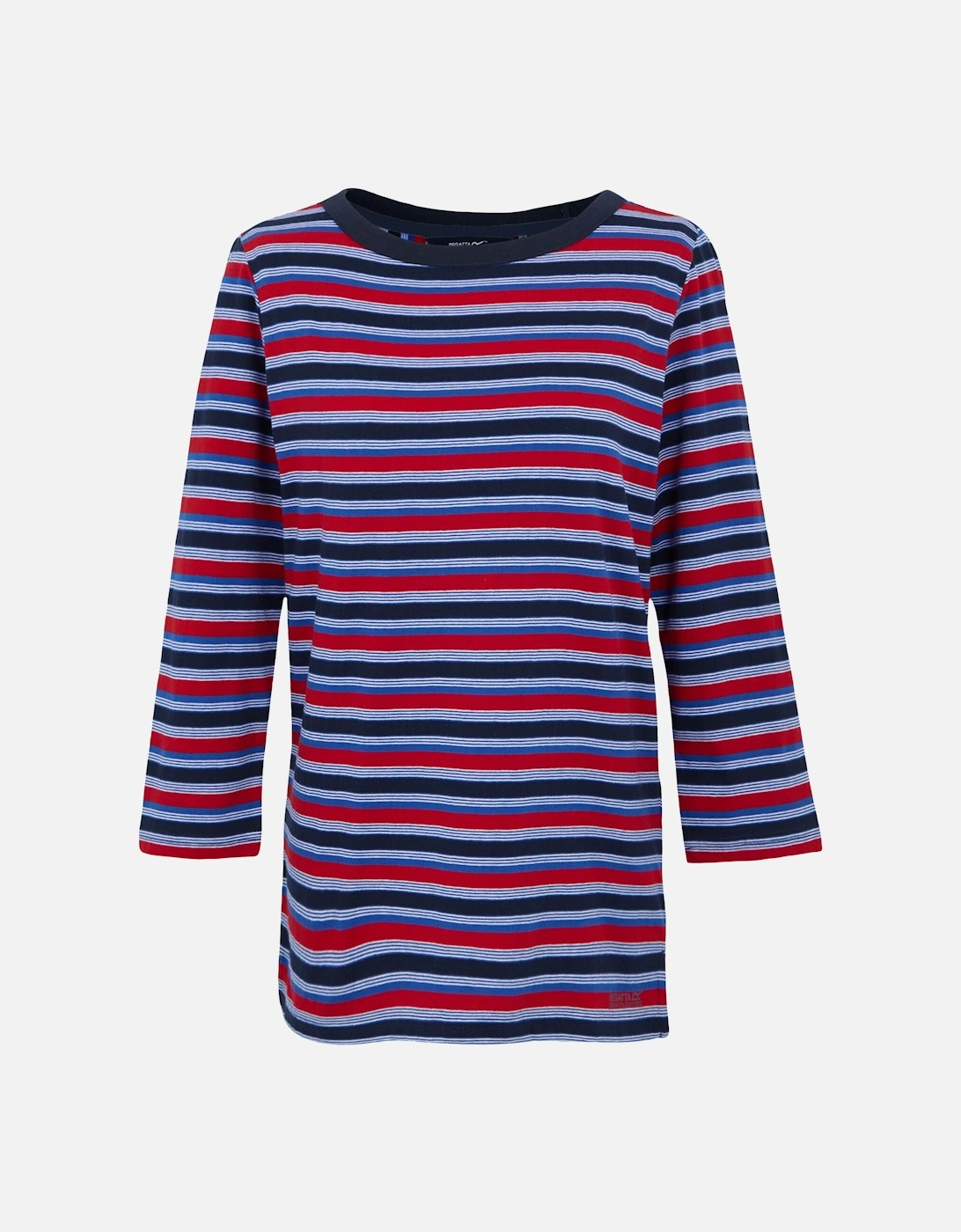 Regatta Women's Navy / Baylette Ii Striped T-Shirt - : 12 Size 12 Uk