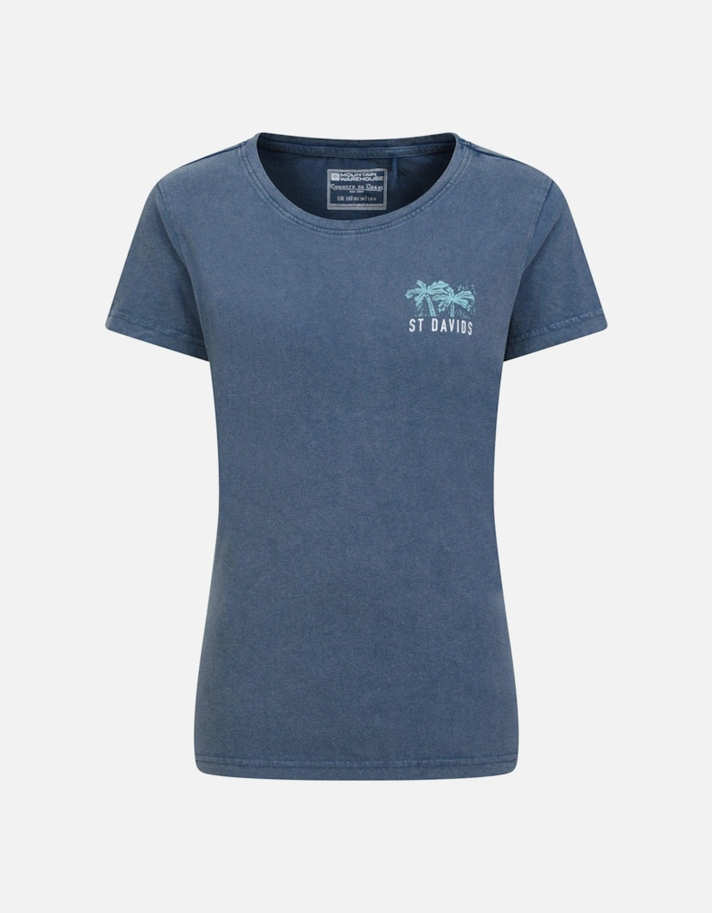 Womens/Ladies St Davids Printed Organic T-Shirt