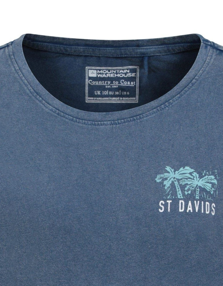 Womens/Ladies St Davids Printed Organic T-Shirt