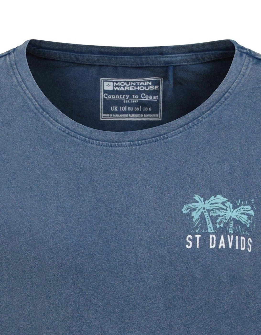 Womens/Ladies St Davids Printed Organic T-Shirt
