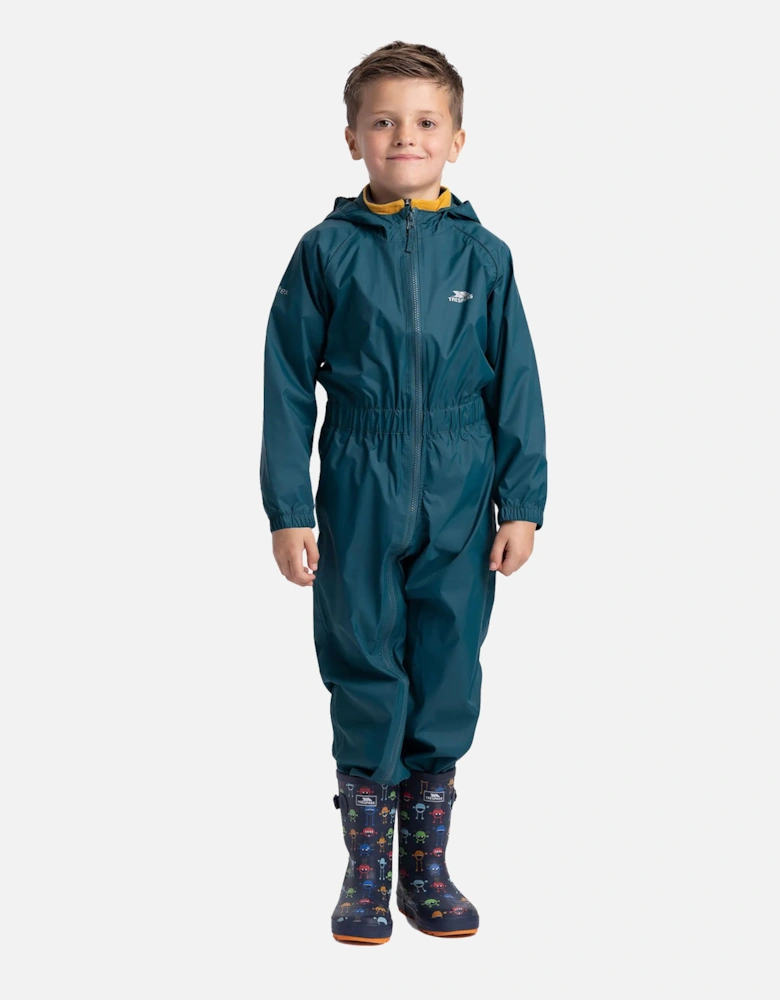 Childrens/Kids Button Rain Suit