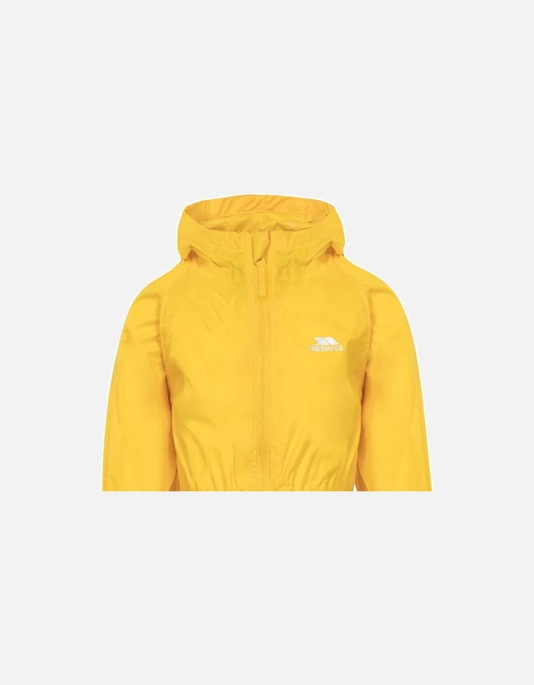 Childrens/Kids Button Rain Suit