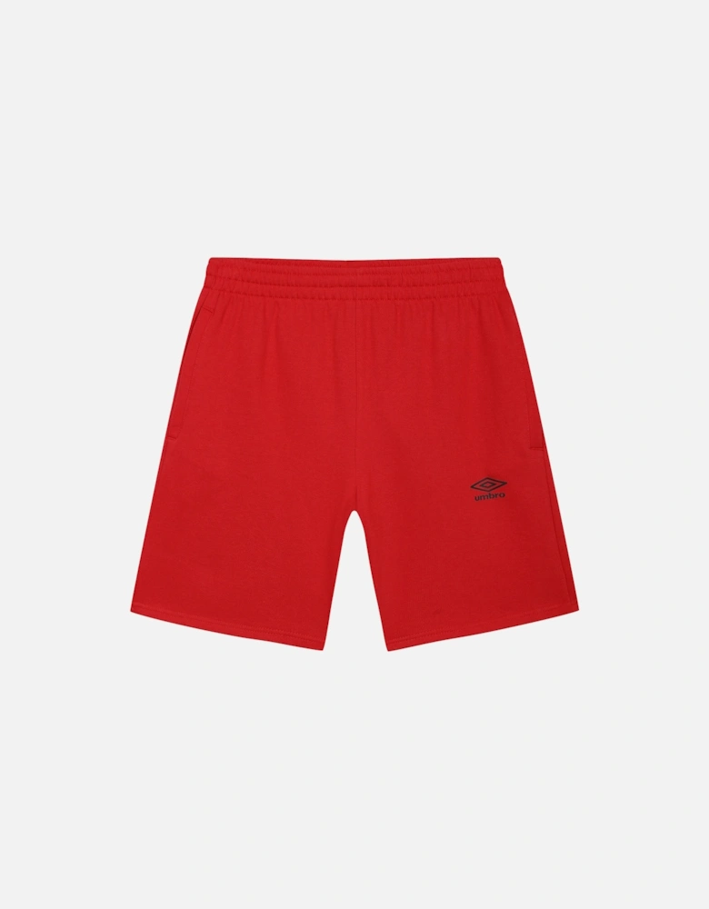 Mens Fleece Logo Casual Shorts