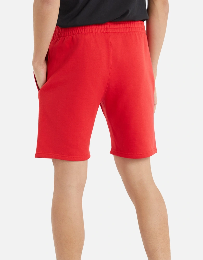 Mens Fleece Logo Casual Shorts