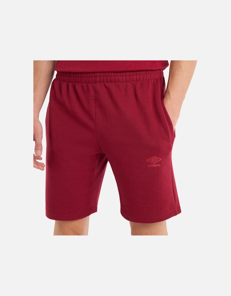 Mens Fleece Logo Casual Shorts