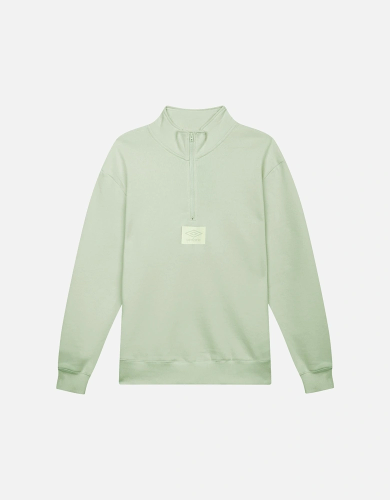 Mens Logo Quarter Zip Fleece Top