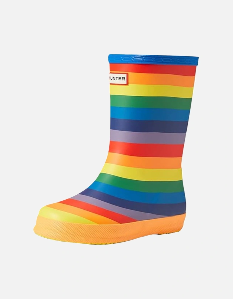Childrens/Kids Original First Classic Rainbow Wellington Boots