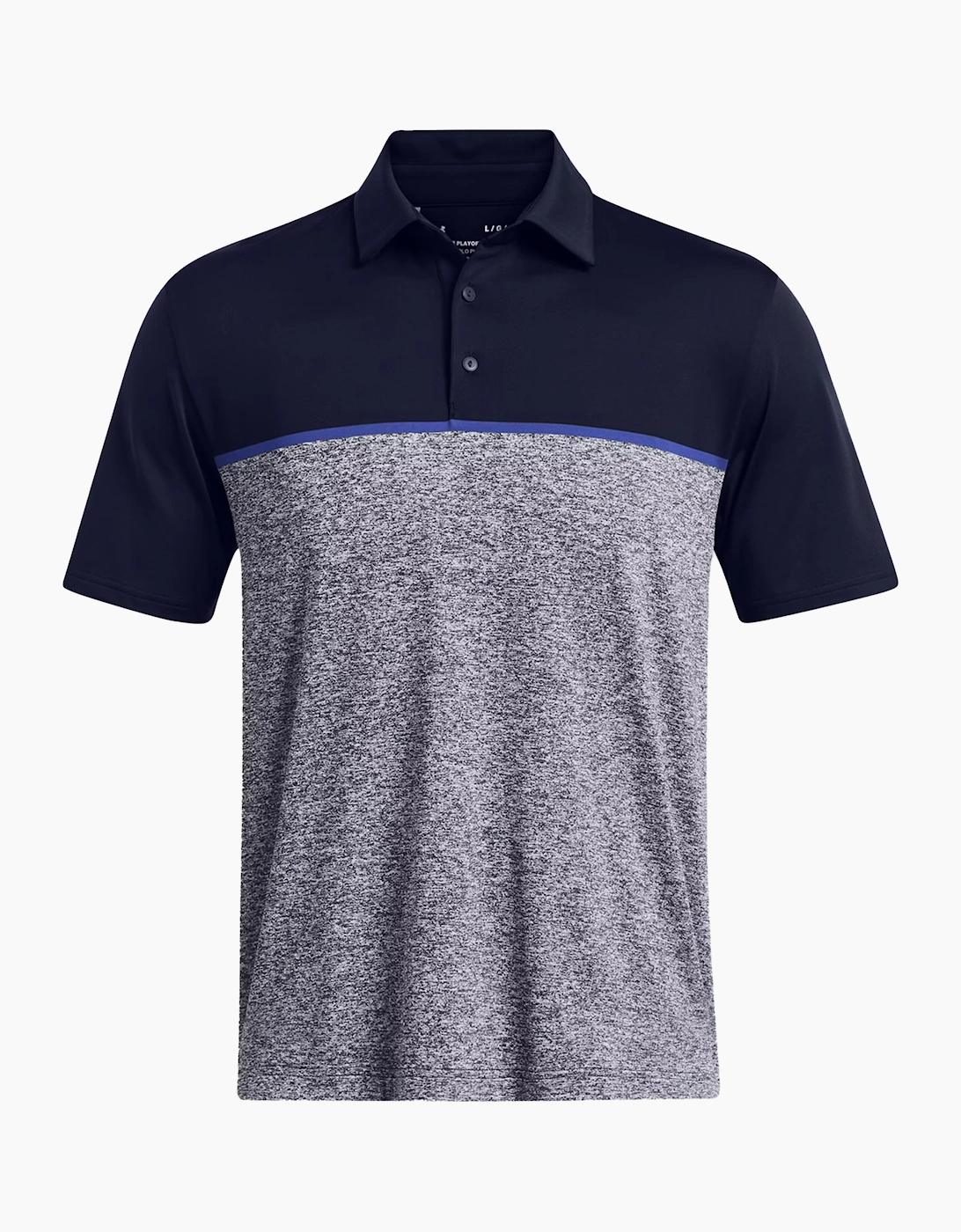 Under Armour Men's Grey Playoff 3.0 Stripe Polo Shirt - Size: Xxl