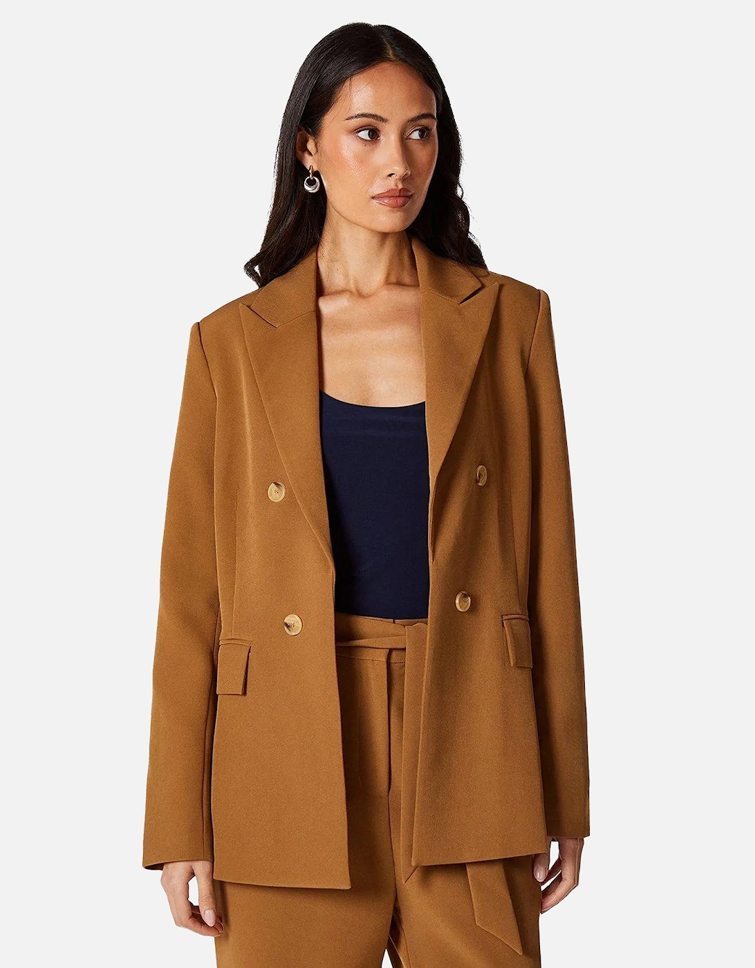 Womens/Ladies Double-Breasted Edge To Edge Blazer, 4 of 3