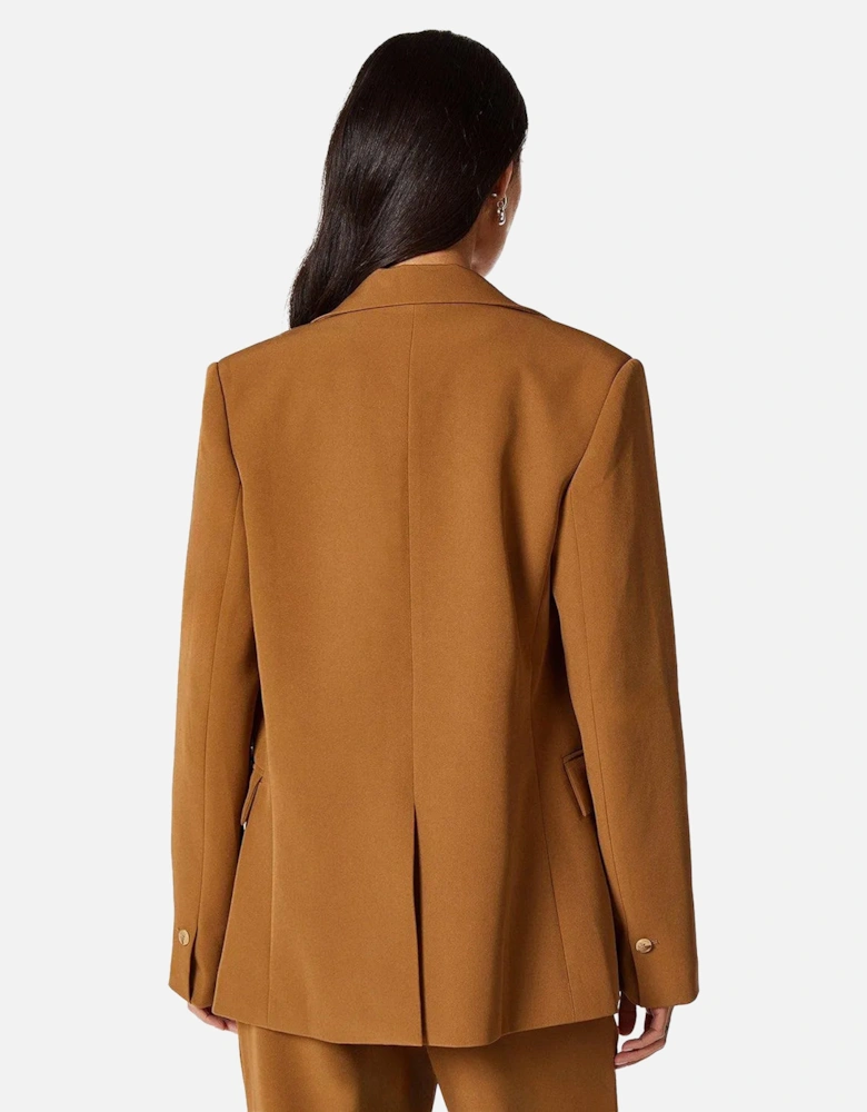 Womens/Ladies Double-Breasted Edge To Edge Blazer