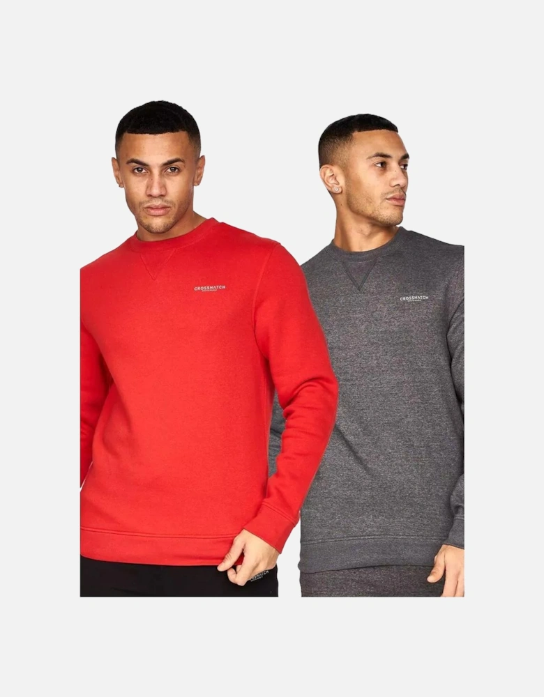 Mens Traymax Crew Neck Sweatshirt (Pack of 2)