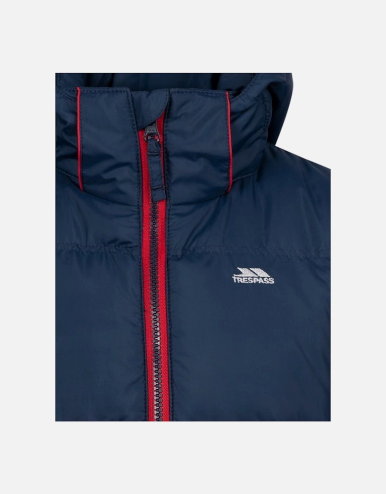 Childrens/Kids Strewd Contrast Zip Padded Jacket