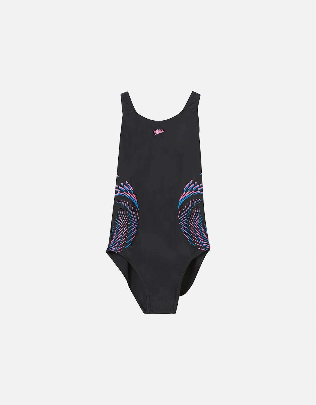 Girls Plastisol Placement Muscleback One Piece Swimsuit, 5 of 4