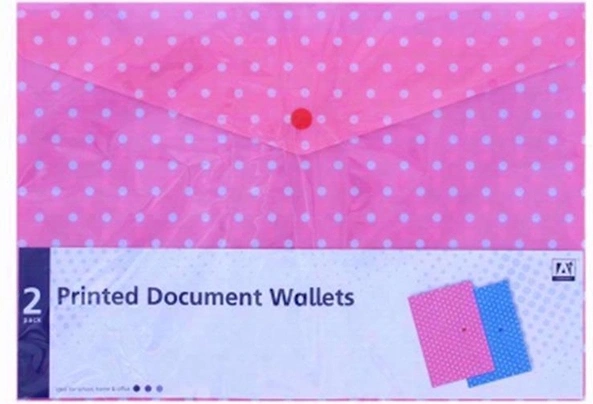 Printed Document Wallet (Pack Of 3)