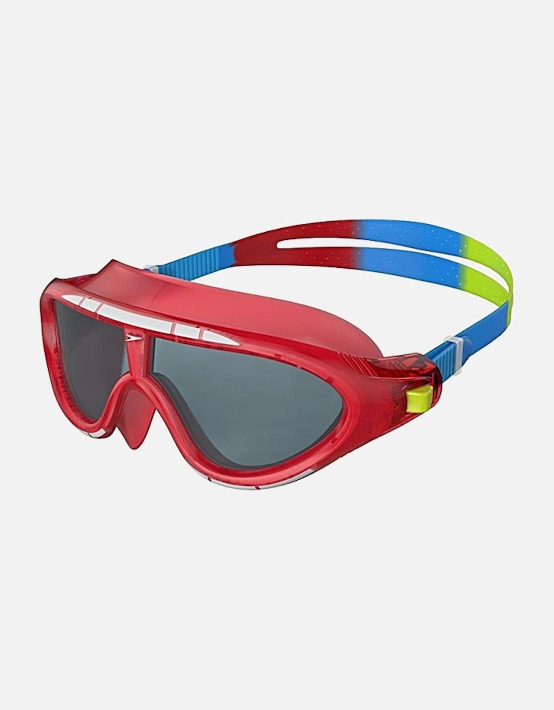 Speedo Childrens/Kids Rift Smoke Biofuse Swimming Goggles - Lava Red Japan Blue Green - Size: ONE size