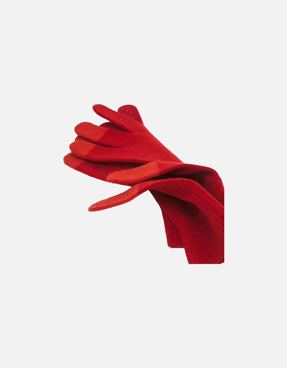Mens Cinnabar Knitted Swoosh Gloves