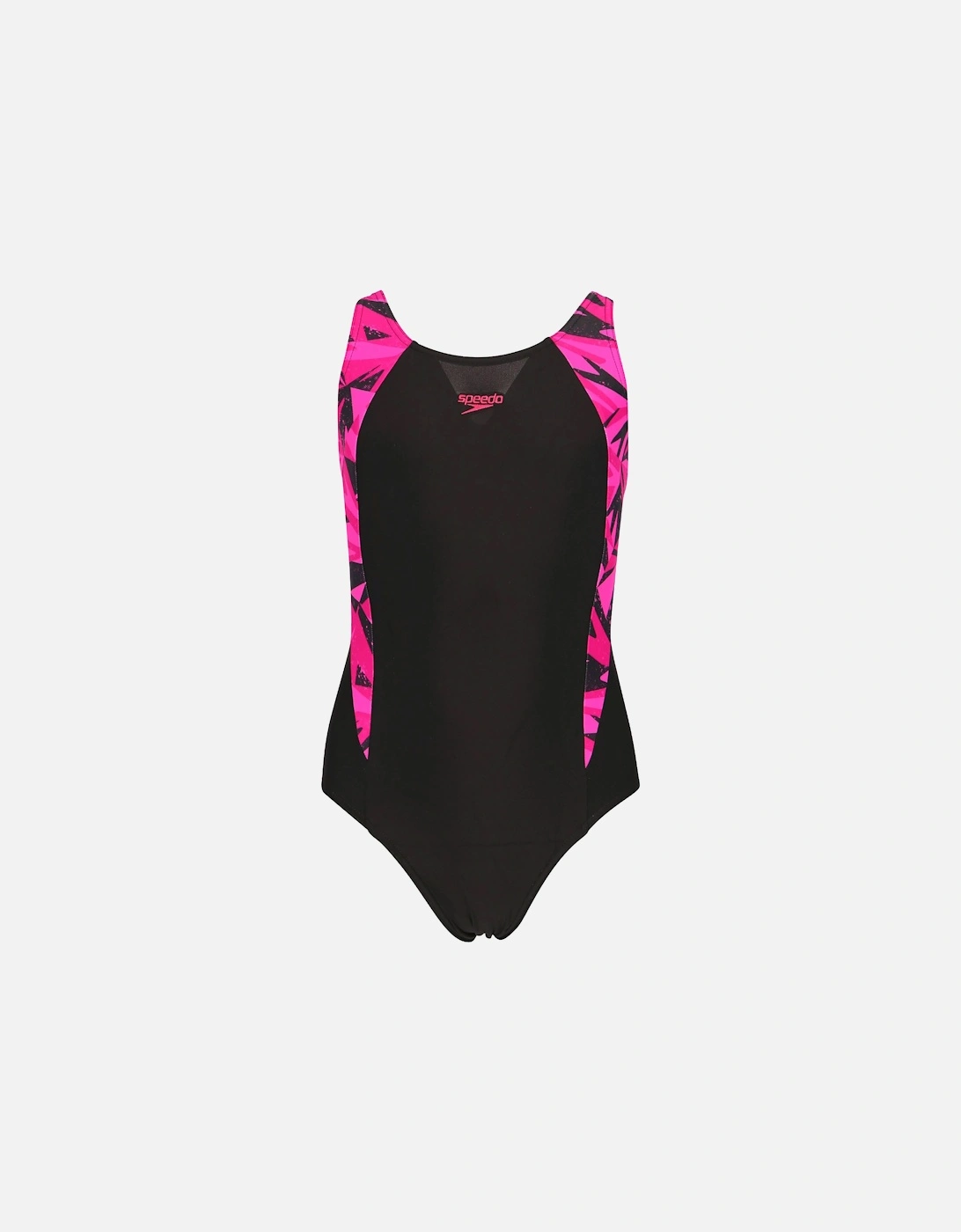 Girls Hyper Boom Splice One Piece Swimsuit, 6 of 5