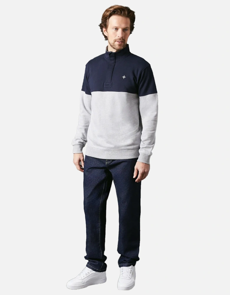 Mens Premium Cotton Funnel Neck Sweatshirt