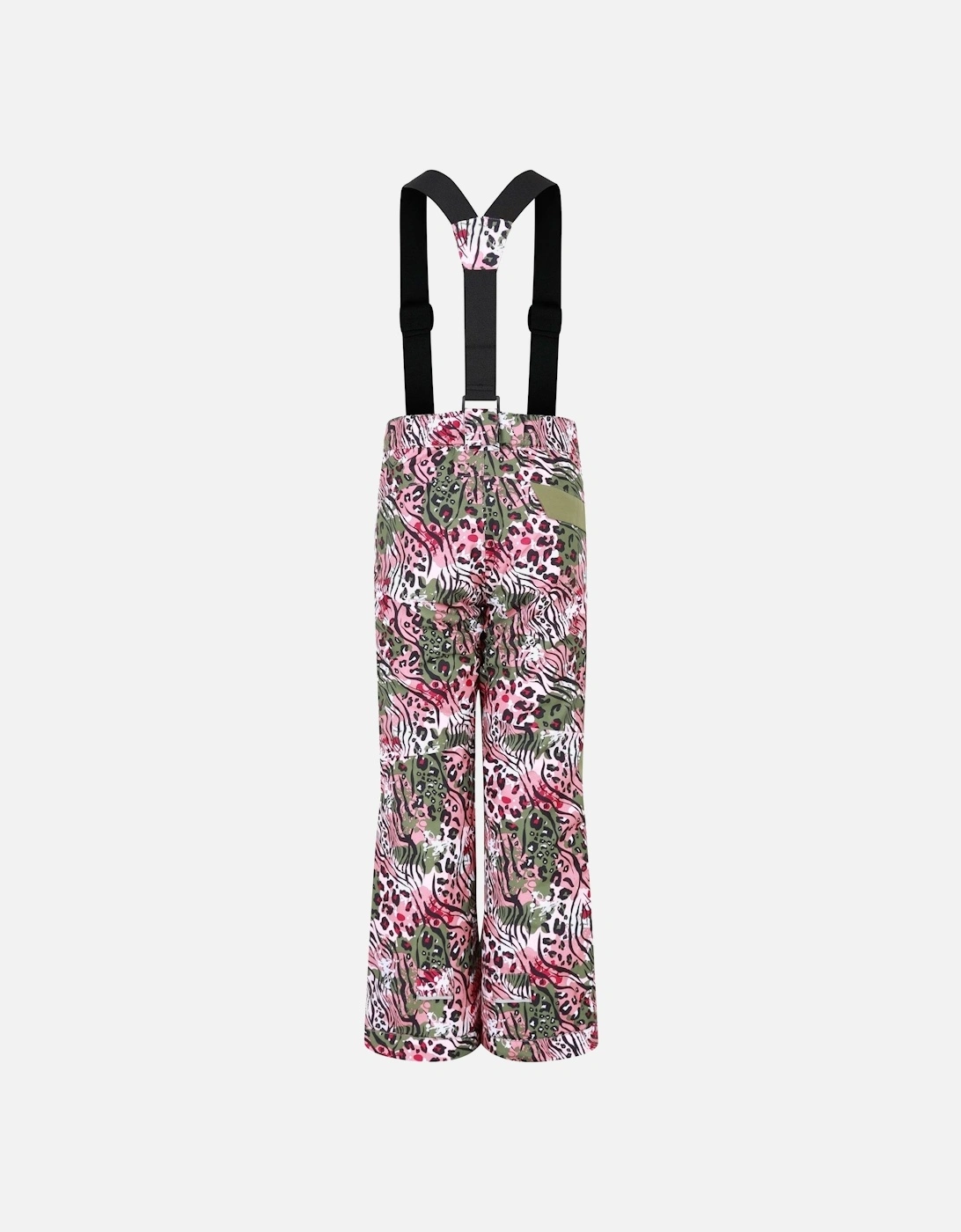 Childrens/Kids Pow Leopard Print Ski Trousers