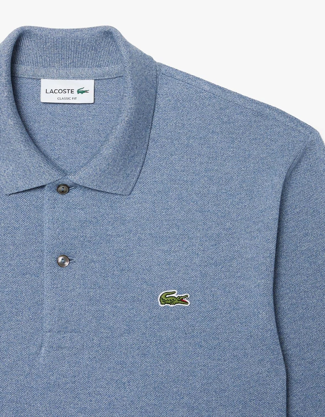 Classic Fit Long Sleeved L.12.12 Polo Shirt