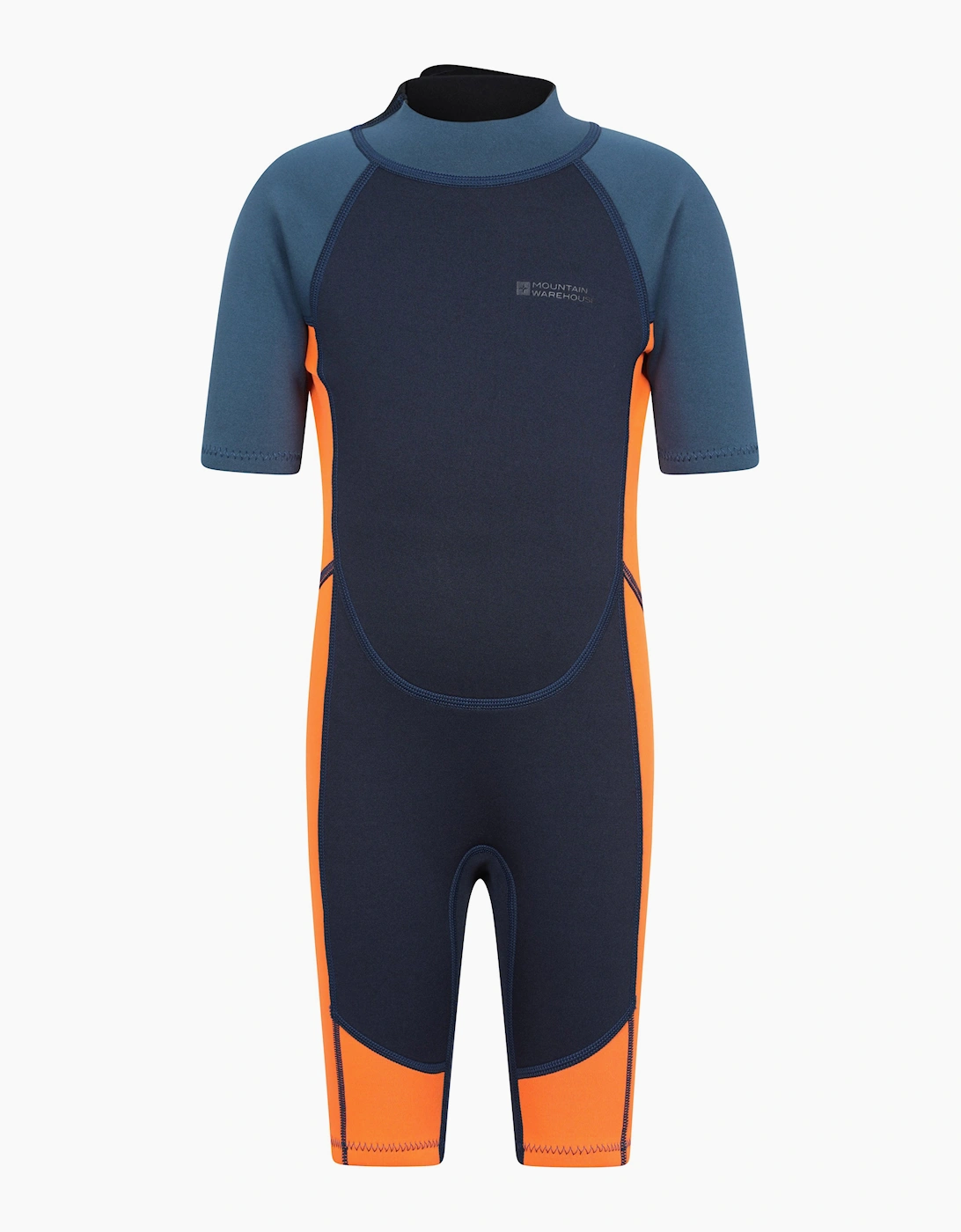 Mountain Warehouse Unisex Orange Childrens/ Contrast Panel Wetsuit - Size: 13 Years Kids